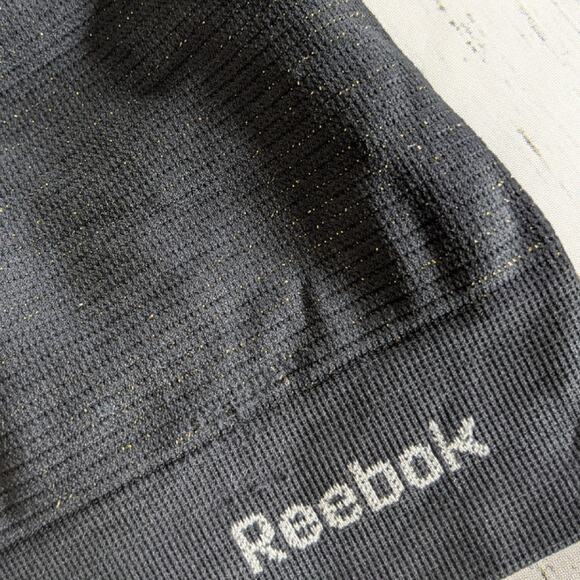Reebok Black Shimmer Cross Back Sports Bra Small - Picture 3 of 4